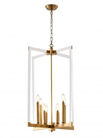 Steel with Acrylic Arms Chandelier - LV LIGHTING