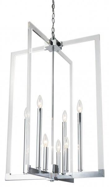 Steel with Acrylic Arms Chandelier - LV LIGHTING