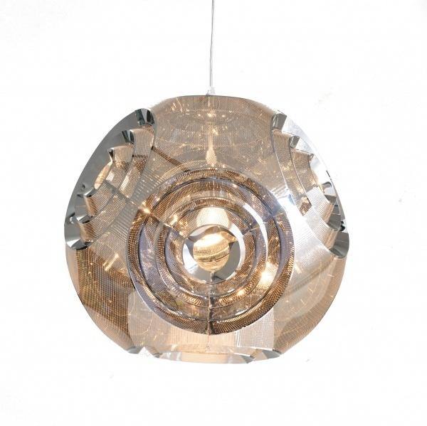 Chrome Stainless Steel Globe Single Light Pendant - LV LIGHTING