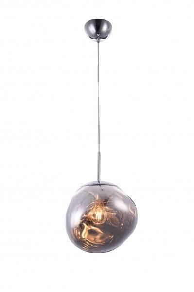 Chrome with Orb Acrylic Single Light Pendant - LV LIGHTING