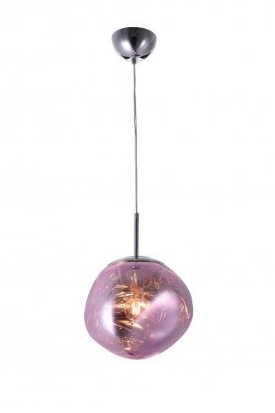 Chrome with Orb Acrylic Single Light Pendant - LV LIGHTING