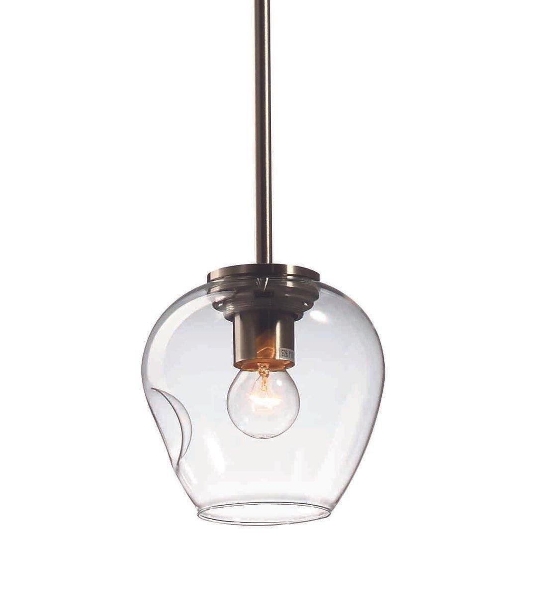 Steel Frame with Dented Glass Shade - LV LIGHTING