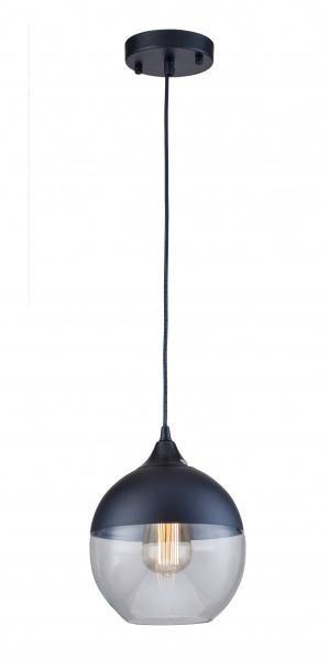 Steel with Clear Glass Shade Single Light Pendant - LV LIGHTING