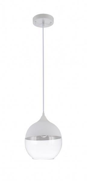 Steel with Clear Glass Shade Single Light Pendant - LV LIGHTING