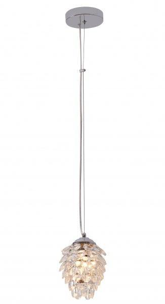 Steel Frame with Pineapple Crystal Shade Single Pendant - LV LIGHTING