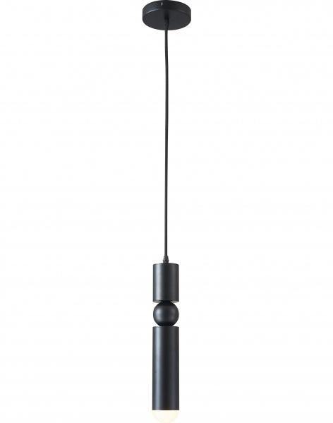 Steel Cylindrical Shade with Frosted Glass Diffuser Single Pendant - LV LIGHTING
