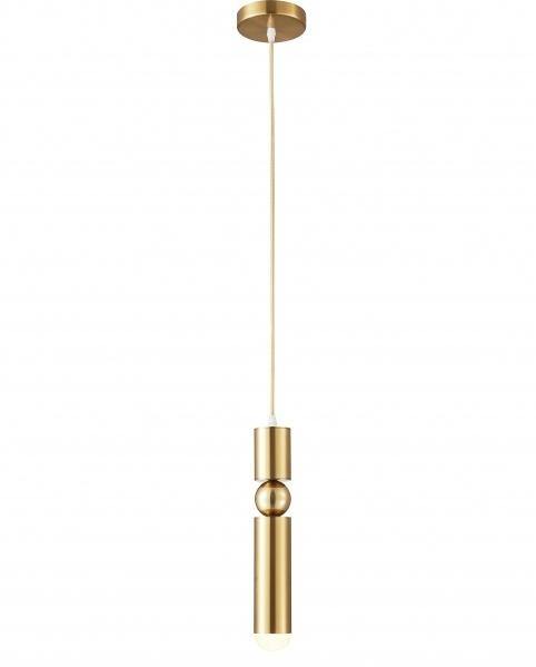 Steel Cylindrical Shade with Frosted Glass Diffuser Single Pendant - LV LIGHTING