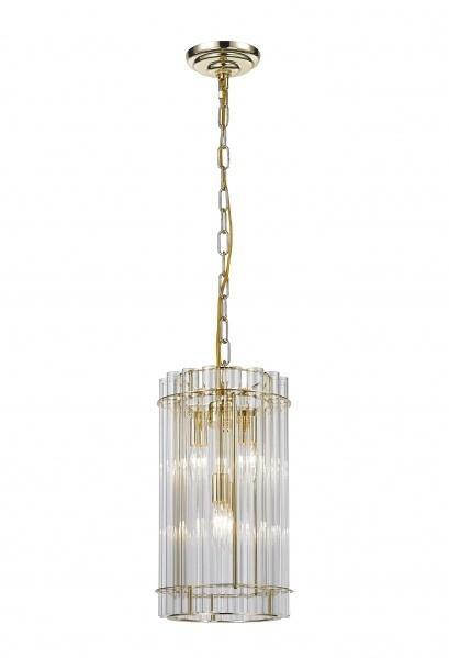 Steel Frame with Glass Rod Single Pendant - LV LIGHTING