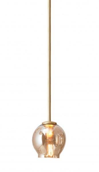 Steel Frame with Open Glass Shade Single Light Pendant - LV LIGHTING