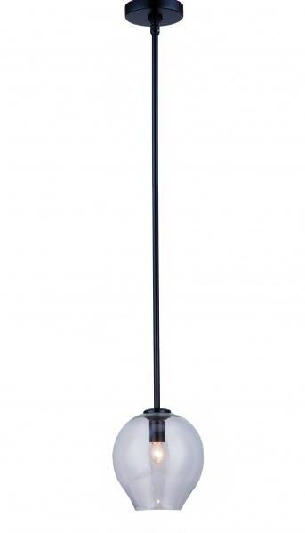 Steel Frame with Open Glass Shade Single Light Pendant - LV LIGHTING