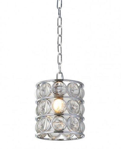Steel Frame with Clear Magnifying Glass Shade Pendant - LV LIGHTING