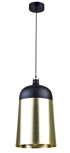 Black with Gold Aluminum Shade Single Light Pendant - LV LIGHTING