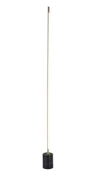 LED Brass with Silicone Diffuser and Marble Base Floor Lamp - LV LIGHTING