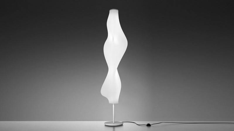 LED White Wave Floor Lamp - LV LIGHTING