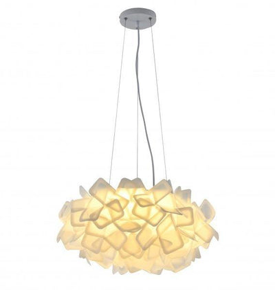 LED White with Acrylic Shade Chandelier - LV LIGHTING