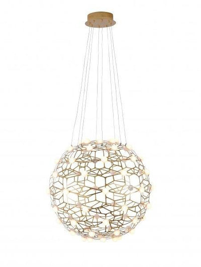 LED Honeycomb Orb with Acrylic Diffuser Chandelier - LV LIGHTING