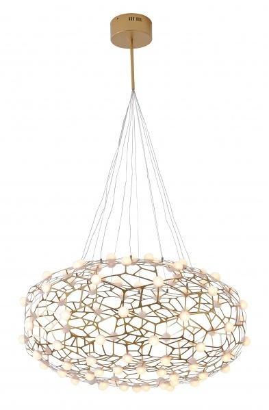 LED Honeycomb Orb with Acrylic Diffuser Oval Chandelier - LV LIGHTING
