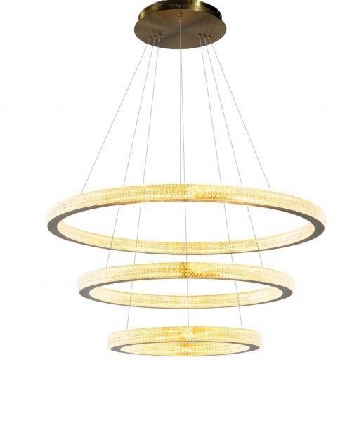 LED Gold with Acrylic Diffuser Chandelier - LV LIGHTING