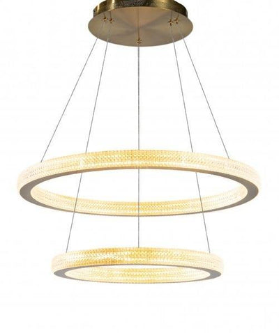 LED Gold with Acrylic Diffuser Chandelier - LV LIGHTING