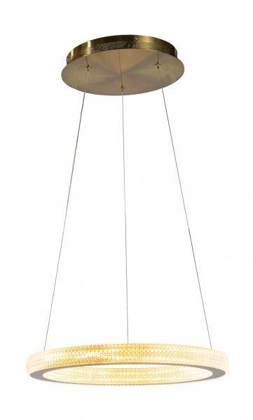 LED Gold with Clear Acrylic Diffuser Chandelier - LV LIGHTING