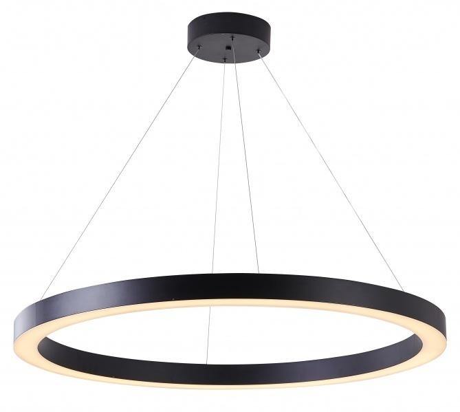 LED Single Ring with White Acrylic Diffuser Chandelier - LV LIGHTING