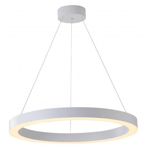 LED Single Ring with White Acrylic Diffuser Chandelier - LV LIGHTING