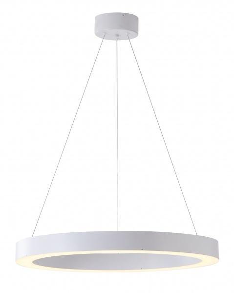 LED Single Ring with White Acrylic Diffuser Chandelier - LV LIGHTING