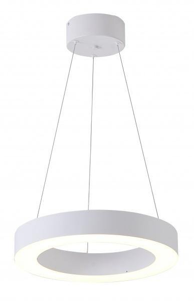 LED Single Ring with White Acrylic Diffuser Chandelier - LV LIGHTING