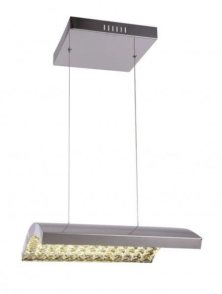 LED Chrome with Arch Crystal Chandelier - LV LIGHTING