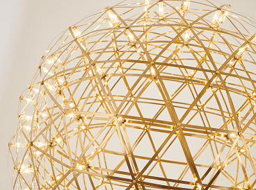 LED Gold Round Orb Star Light Chandelier / Pendant - LV LIGHTING