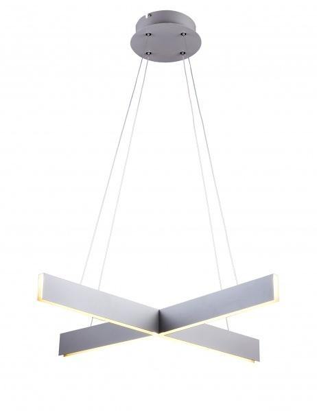 LED Steel with Acrylic Diffuser X Shape Chandelier - LV LIGHTING