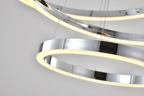 LED Multiple Halo Ring Chandelier - LV LIGHTING
