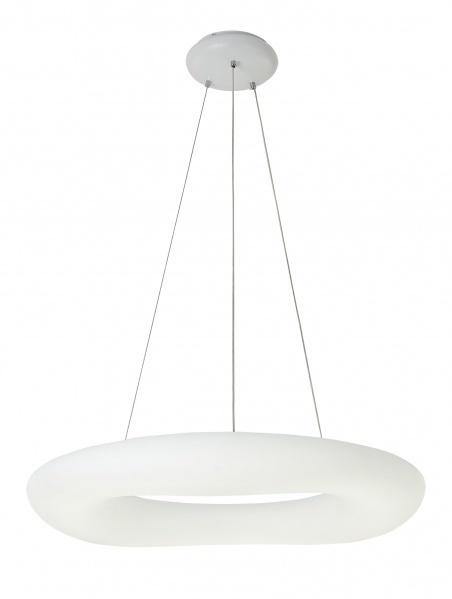 LED White Acrylic Round Frame Chandelier - LV LIGHTING