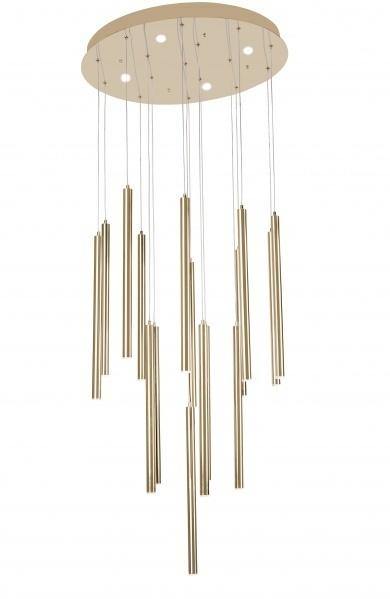 LED Steel Rod Round Chandelier - LV LIGHTING