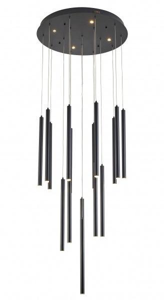 LED Steel Rod Round Chandelier - LV LIGHTING