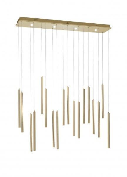 LED Aluminum Rectangular Frame with Rod Linear Pendant - LV LIGHTING