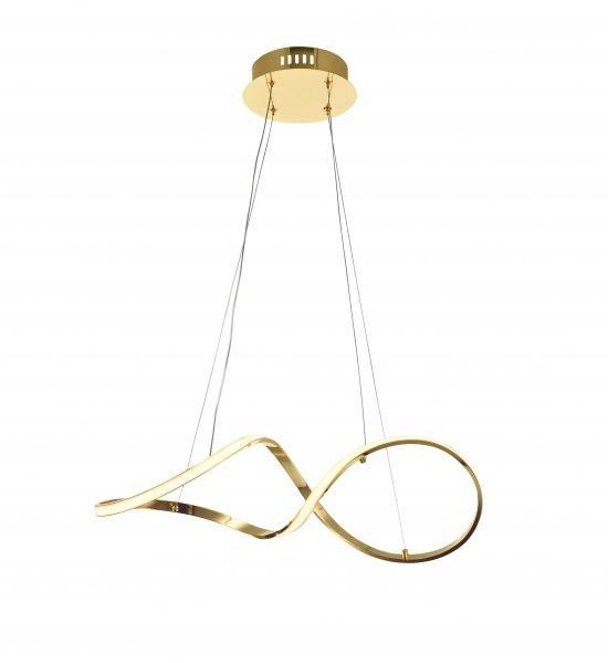 LED Steel Twisted Frame Chandelier - LV LIGHTING