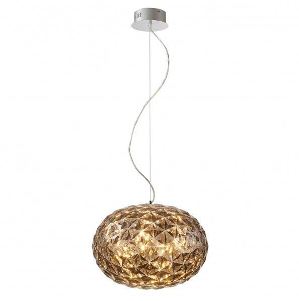 LED Chrome with Smoke Acrylic Pendant - LV LIGHTING