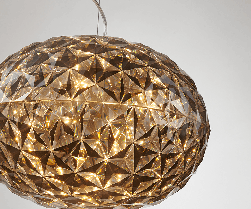 LED Chrome with Smoke Acrylic Pendant - LV LIGHTING