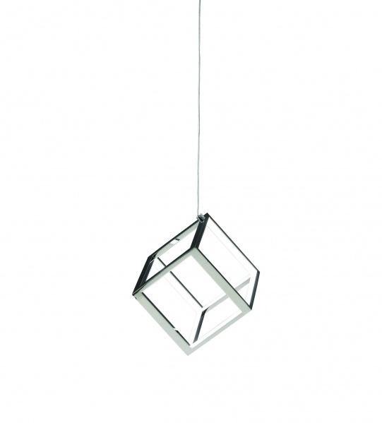 LED Metal Cube Frame with Acrylic Diffuser Pendant - LV LIGHTING