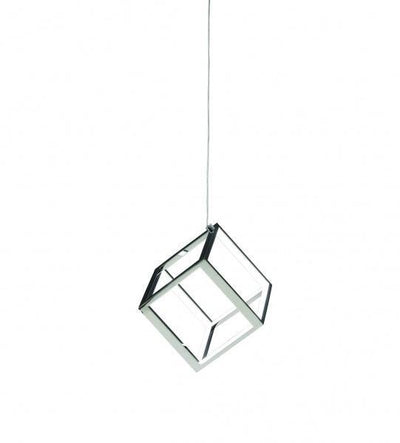 LED Metal Cube Frame with Acrylic Diffuser Pendant - LV LIGHTING