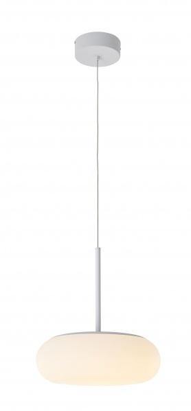 LED White with Frosted Shade Single Pendant - LV LIGHTING