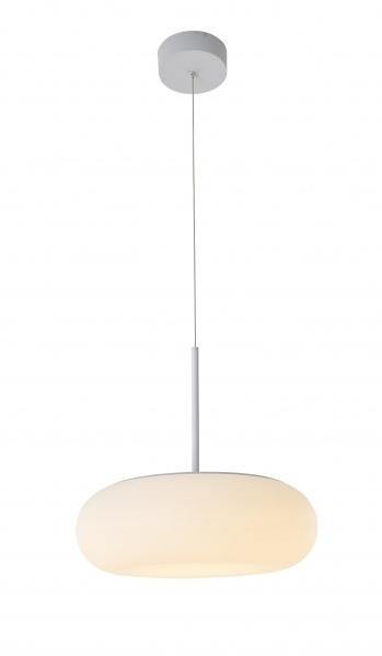 LED White with Frosted Shade Single Pendant - LV LIGHTING