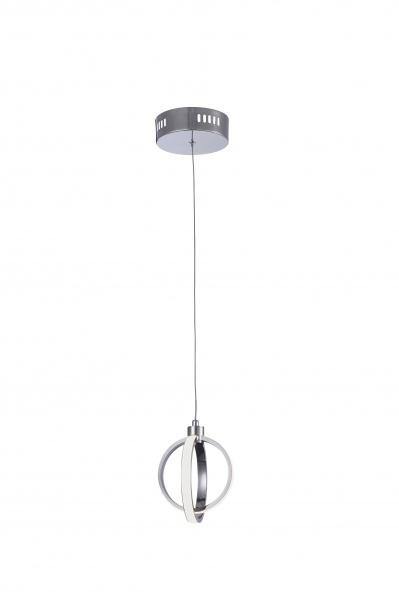 LED Chrome with White Acrylic Diffuser Orb Mini Pendant - LV LIGHTING