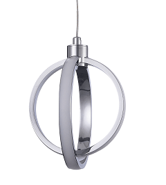 LED Chrome with White Acrylic Diffuser Orb Mini Pendant - LV LIGHTING