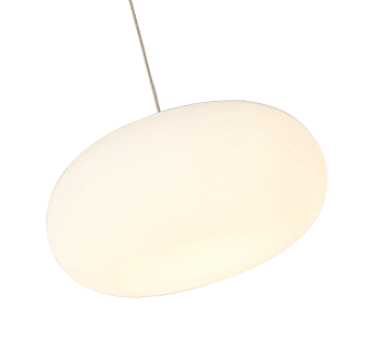 LED Chrome with Frosted Shade Linear Pendant - LV LIGHTING