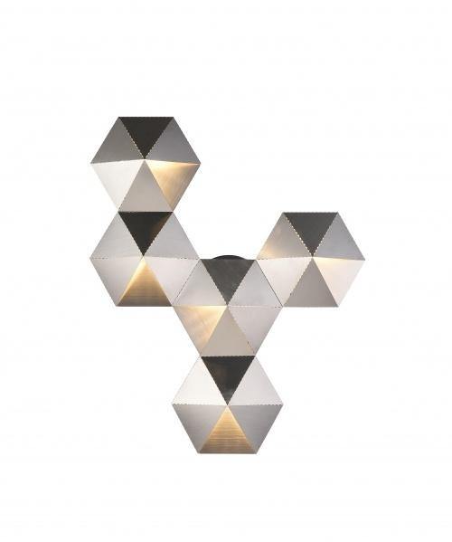 LED Steel Prism Panel Wall Sconce - LV LIGHTING