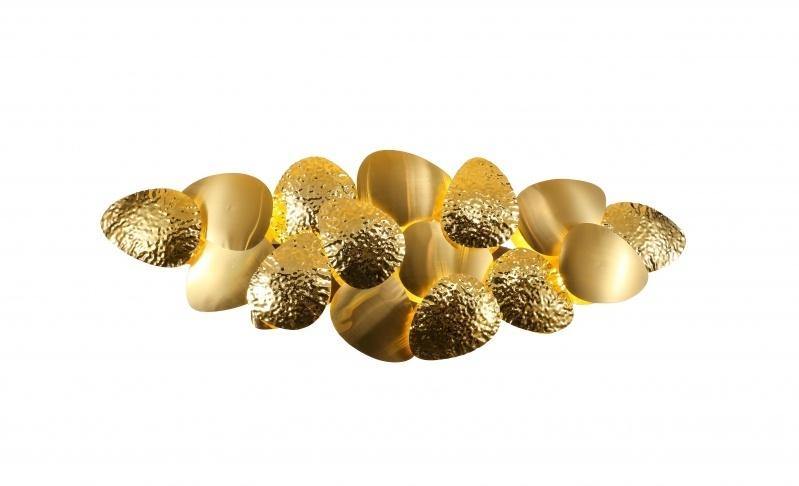 LED Gold Steel Petal Wall Sconce - LV LIGHTING