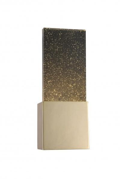 LED Gold with Black Galaxy Plaque Wall Sconce - LV LIGHTING