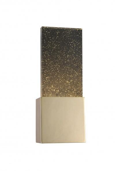 LED Gold with Black Galaxy Plaque Wall Sconce - LV LIGHTING